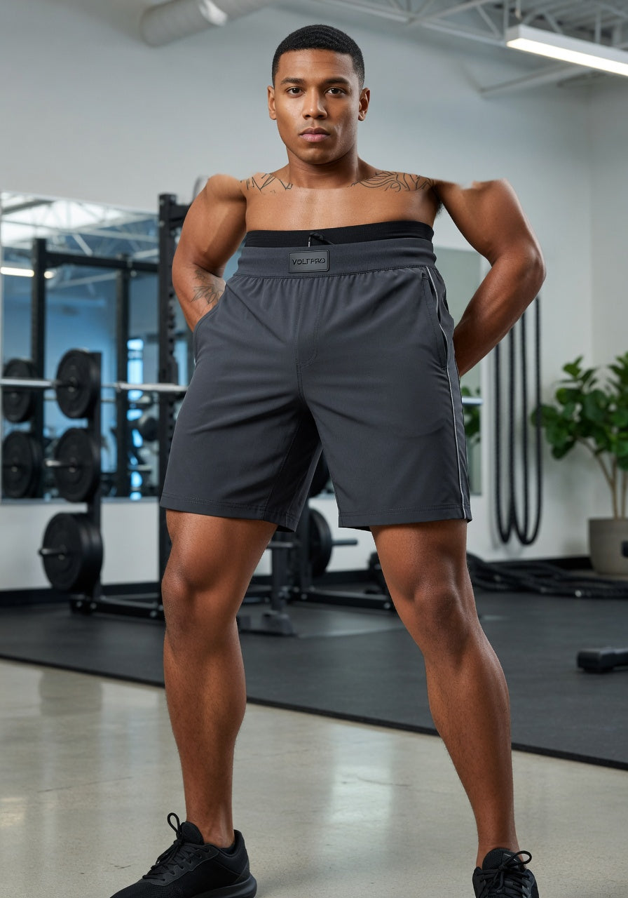 3-Pack Training Shorts — Charcoal